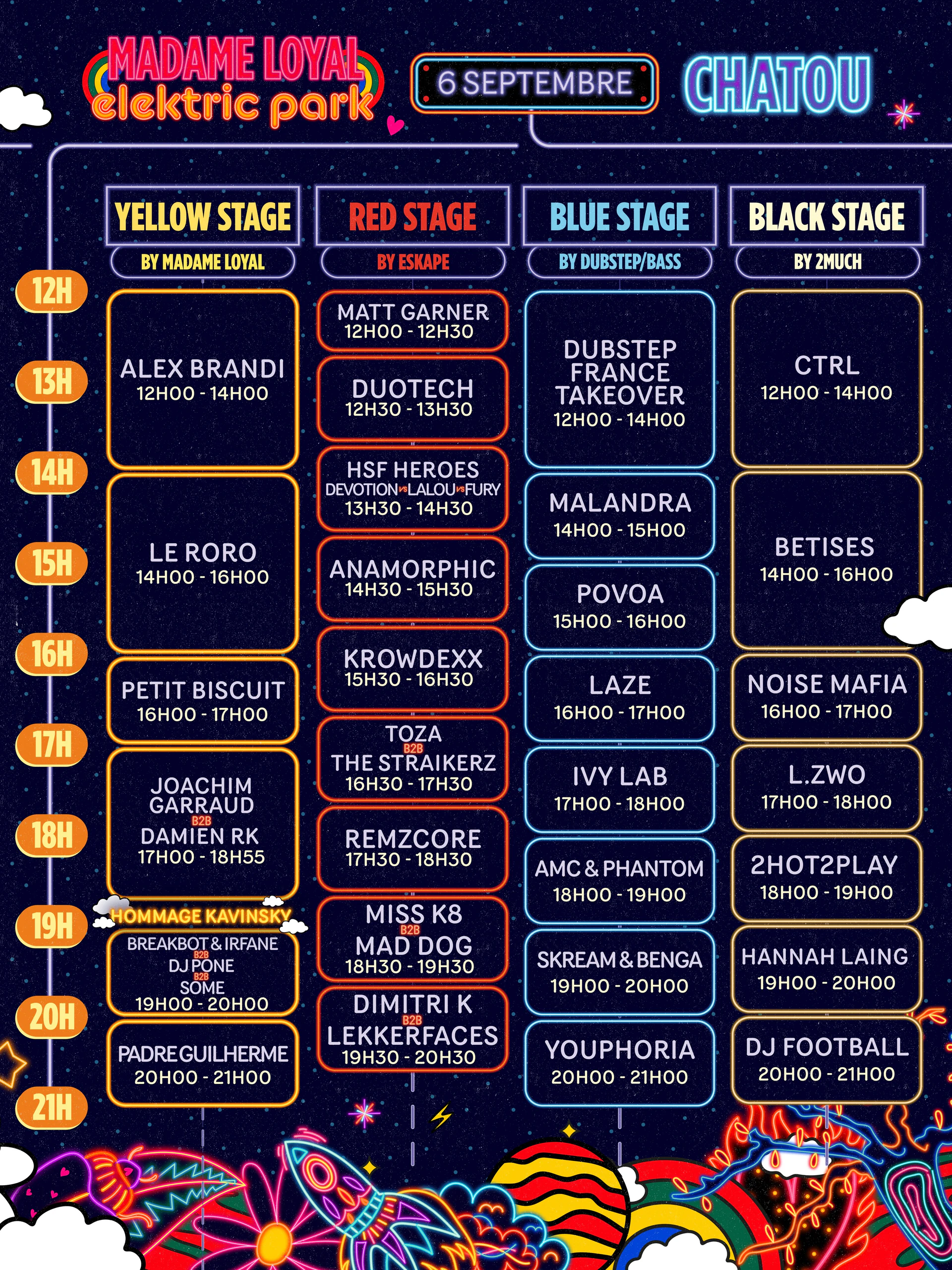 Horaires complets Madame Loyal x Elektrik Park à Chatou — illustration 2