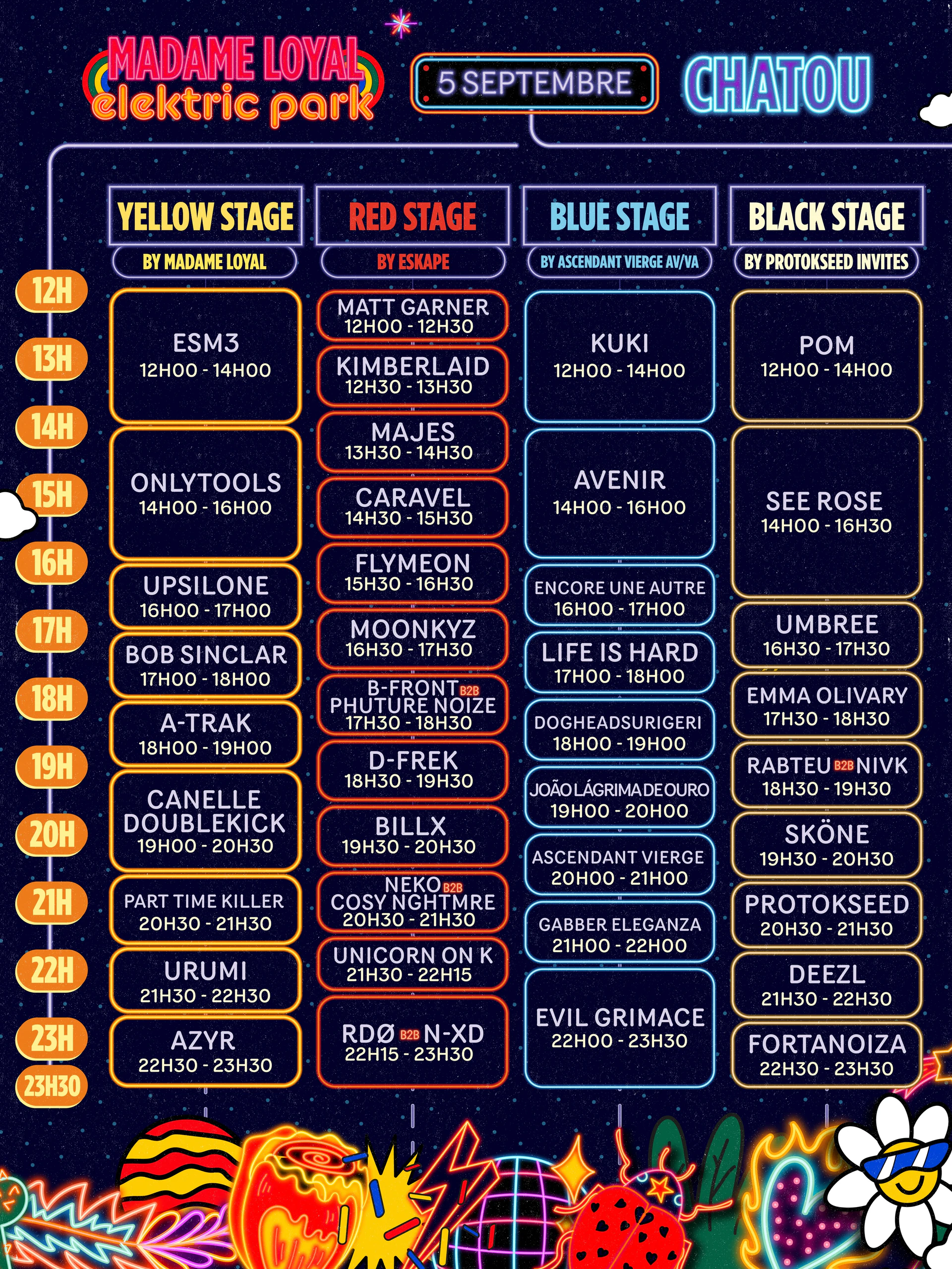 Horaires complets Madame Loyal x Elektrik Park à Chatou — illustration 1