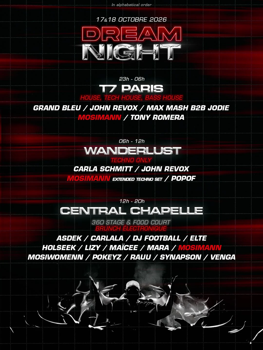 Mosimann dévoile la programmation de sa Dream Night à Paris