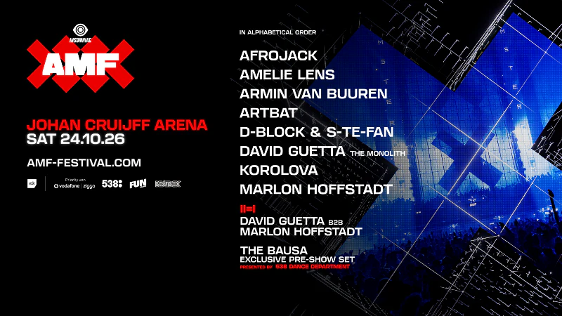 AMF 2026 affiche complet : 40 000 festivaliers à Amsterdam