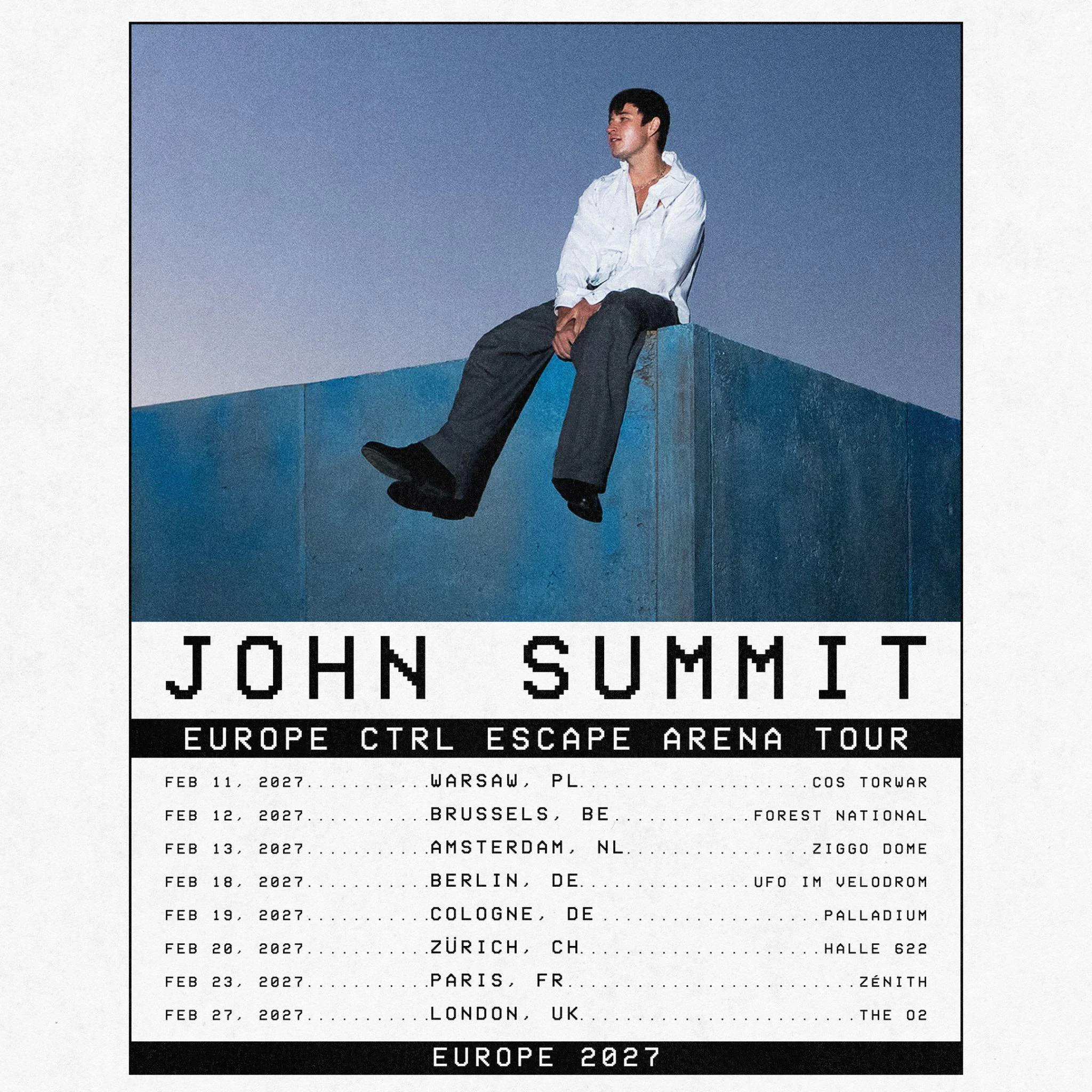 John Summit au Zénith de Paris en 2027 : tournée dévoilée